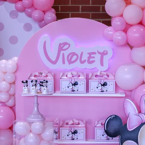 Minnie Mouse Party set up